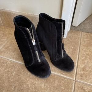 Black Suede Booties
